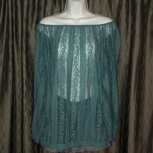 Off the shoulder lace top